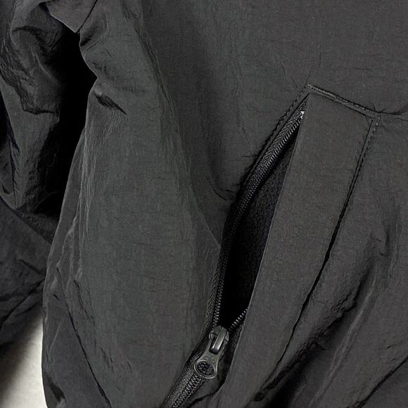 Alo Yoga Drop Top Puffer Jacket Womens S Black Reflective Nylon Preppy Baddie - Picture 11 of 13